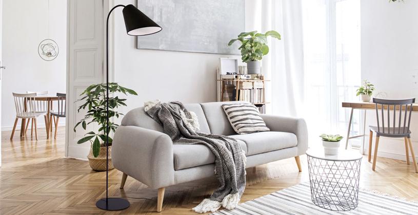 Des meubles au style scandinave pour une salon cocooning