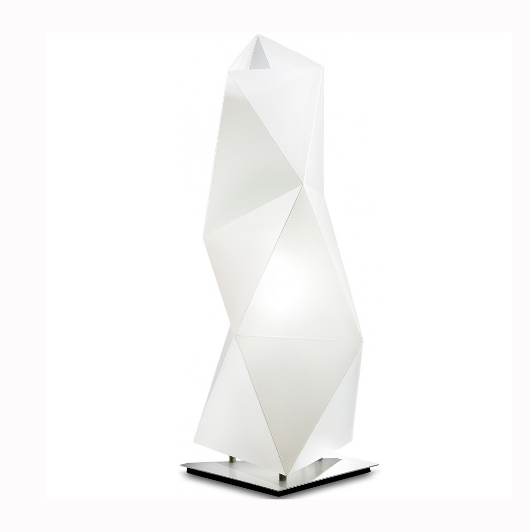 De luxe DIAMOND Blanc, H45cm SLAMP-Lampe de table-Aluminium, Opalflex