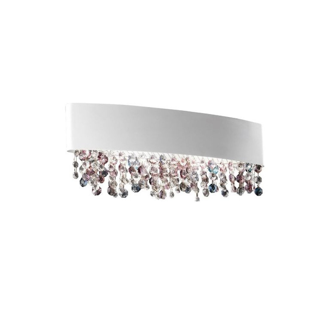 Luminaires chambre design OLA, L50cm MASIERO-Applique-Métal, Verre De Murano