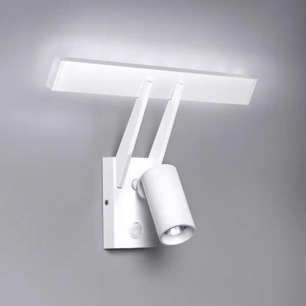 Luminaires chambre design TUB LED Blanc H19.6cm MILAN ILUMINACION-Applique-Acier Inoxydable