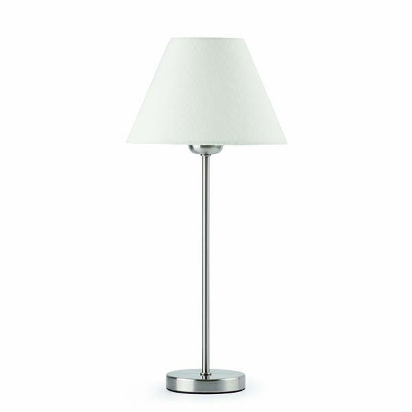 Luminaires chambre design NIDIA Beige, H40cm  FARO-Lampe de table -Métal, Textile