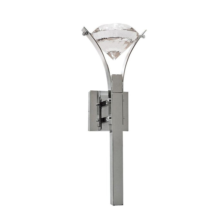 Luminaires chambre design ELEMENT OF LOVE Chrome, H38cm ILFARI-Applique-Cristal Swarovski, Métal Chromé