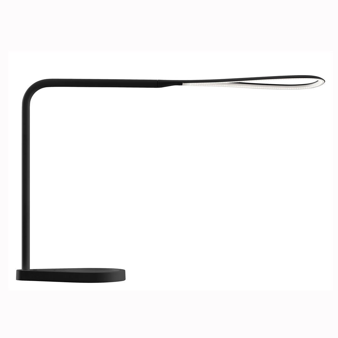 Luminaires chambre design KINX Noir, H43cm FONTANA ARTE-Lampe à poser-Aluminium, Polymère