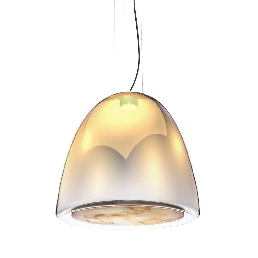 Luminaires chambre design WOW ALABASTRO, H39cm ALDIT-Suspension-Cristal, Albâtre