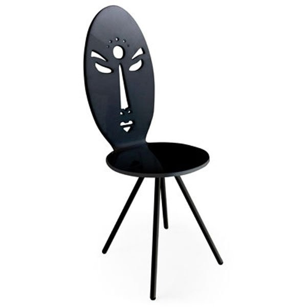 Nos Idées cadeaux AFRICA Noir, H102cm ACRILA-Chaise-Plexiglas®