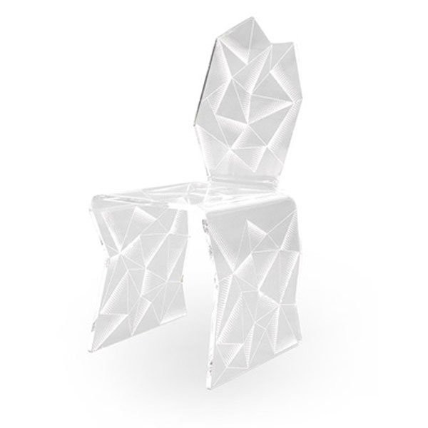 Nos Idées cadeaux ORIGAMI Transparent, H93cm ACRILA-Chaise-Plexiglas®