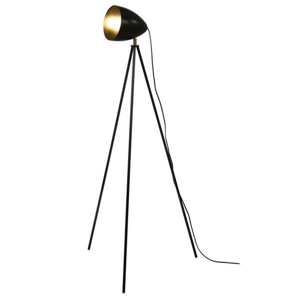 Lampadaires noirs OSCAR, H124cm LUZ EVA-Lampadaire-Acier