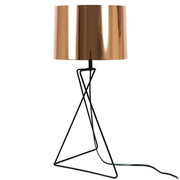 Pour la chambre MARQUISE Cuivré, H52.4cm LUZ EVA-Lampe de table-Métal, PVC