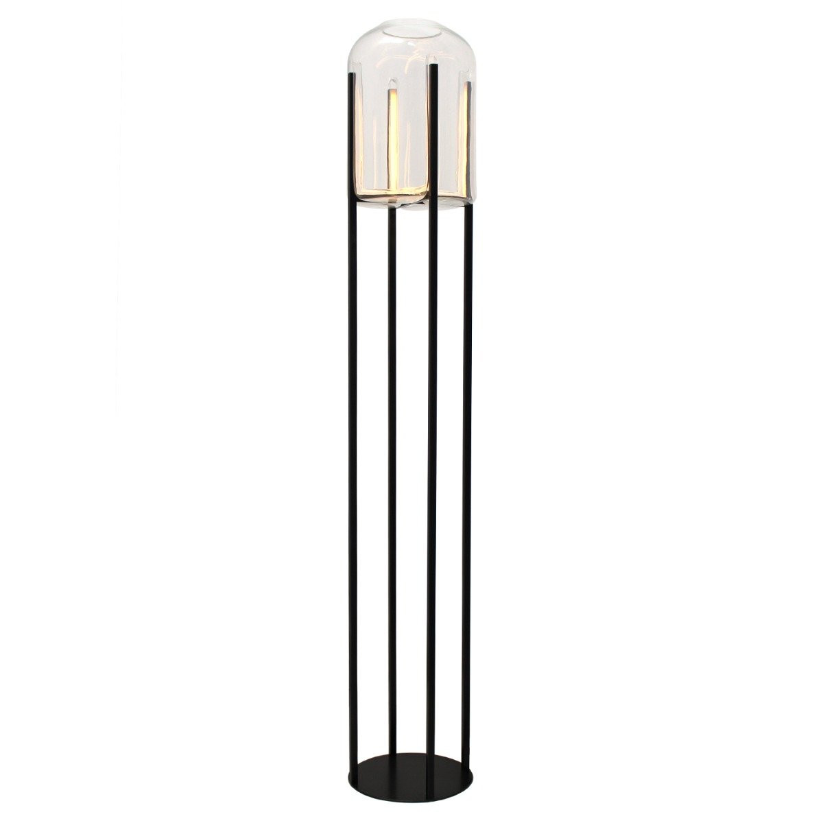 Lampadaires de luxe BELLADONNA, H150cm CONCEPT VERRE-Lampadaire-Aluminium, Verre soufflé