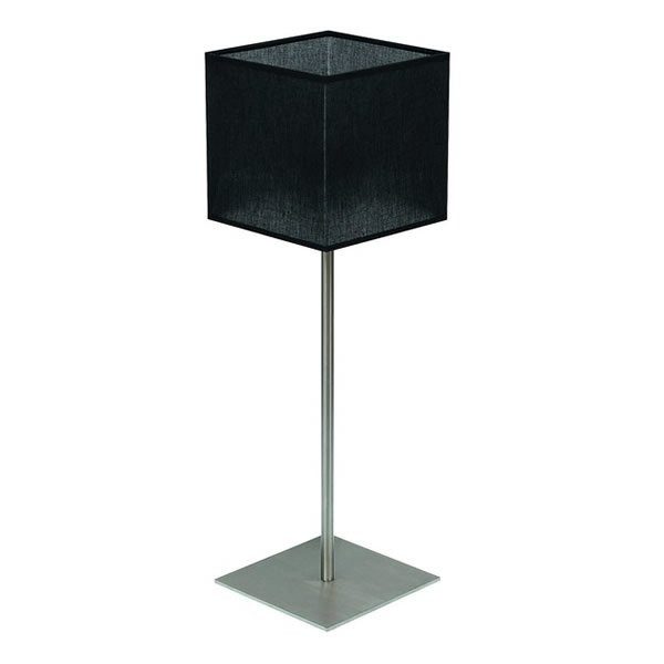 Lampes à poser noires BOZENA Noir, H50.6cm BROSSIER SADERNE-Lampe de table-Métal Chromé, Tissus