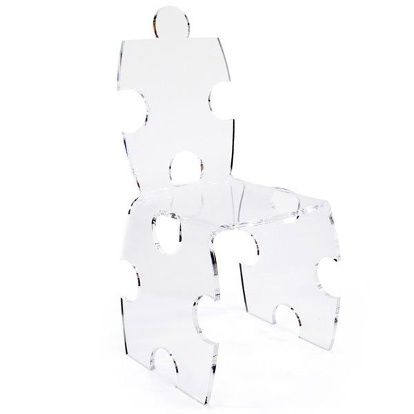 Chaises PLEXI PUZZLE Transparent, H90.5cm ACRILA-Chaise -Plexiglas®