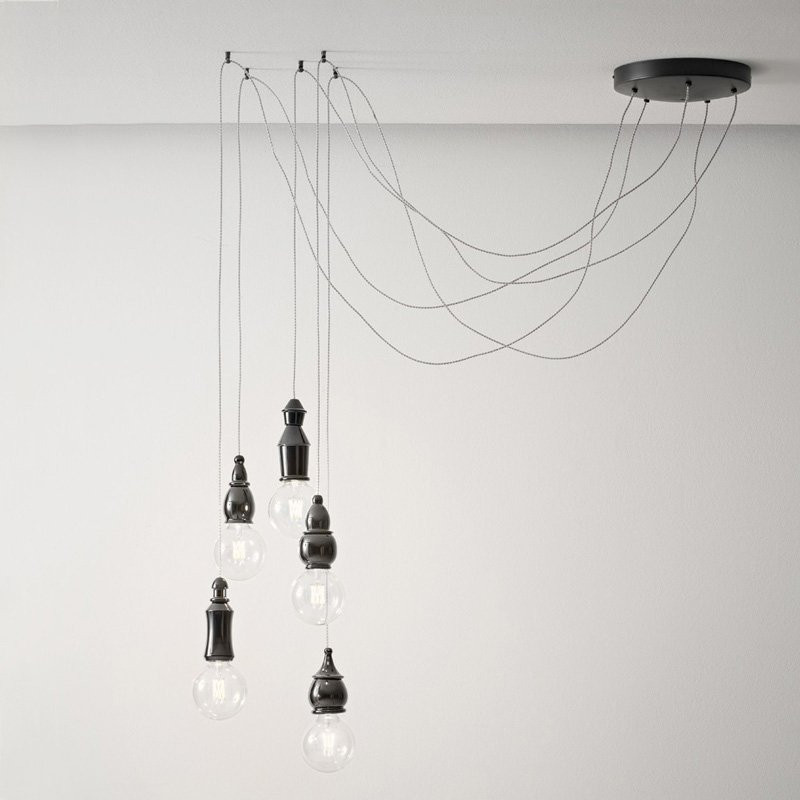Luminaires chambre design FATE 5 Aldo BERNARDI-Suspension-Céramique