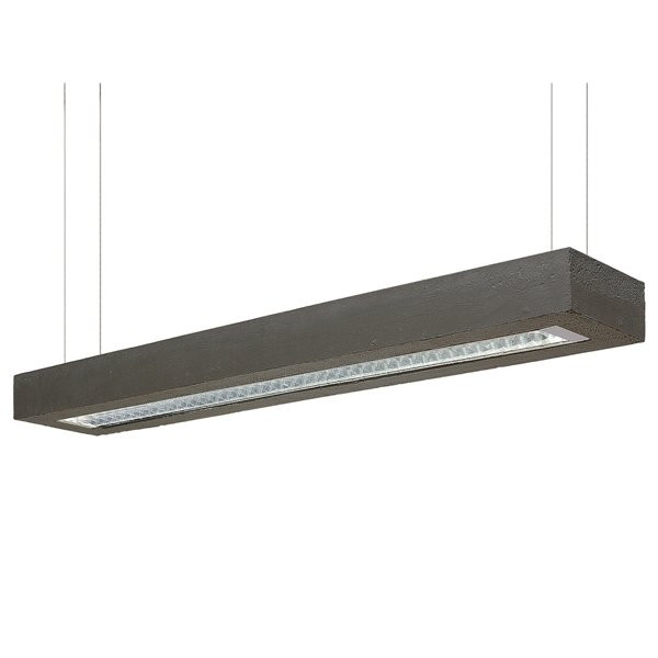 Luminaires salon design D-CONCRETE, L128cm DARK-Suspension-Béton, Plexiglas®