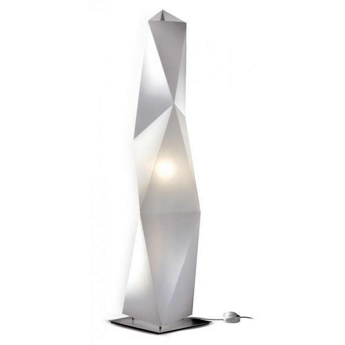 Lampadaires pour chambre DIAMOND Blanc SLAMP-Lampadaire-Aluminium, Opalflex