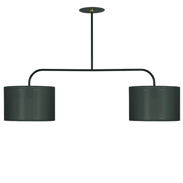 Luminaires salon design EROLD Noir, H20cm BROSSIER SADERNE-Suspension-Acier, Tissus