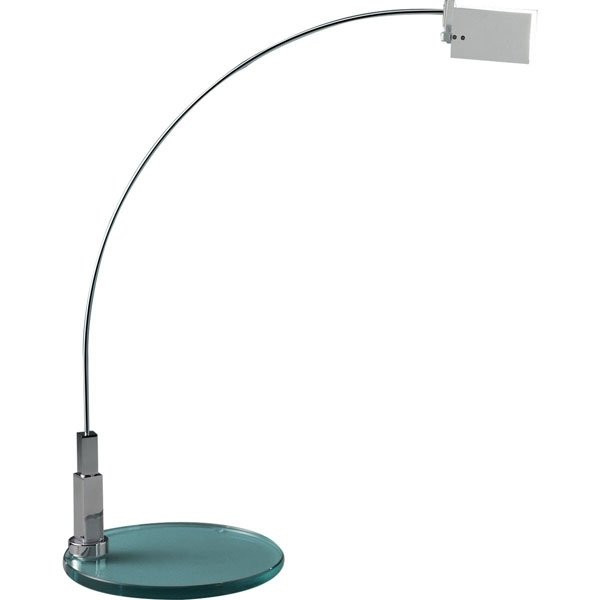 Luminaires chambre design FALENA Chrome, H52cm FONTANA ARTE-Lampe à poser-Aluminium, Verre