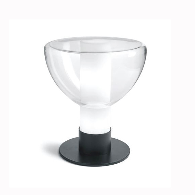 Lampes à poser salon PLATO, H28cm MILOOX-Lampe de table-Métal, Verre