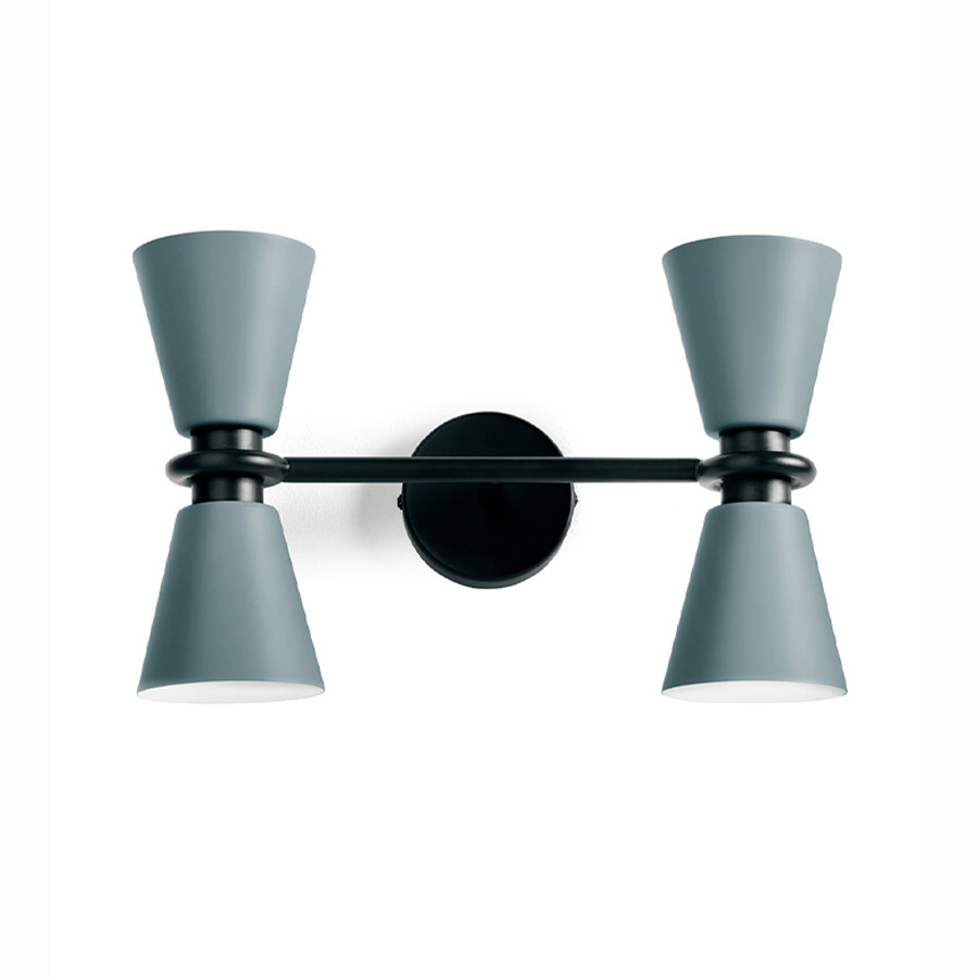 Luminaires chambre design GRAAL Gris, H22cm MILOOX-Applique-Métal