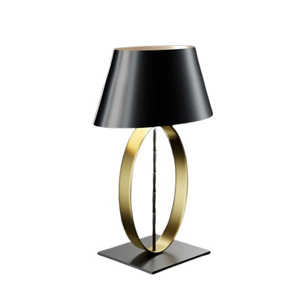 Luminaires entrée INARI, H70cm SELENE-Lampe de table-Métal, Tissus