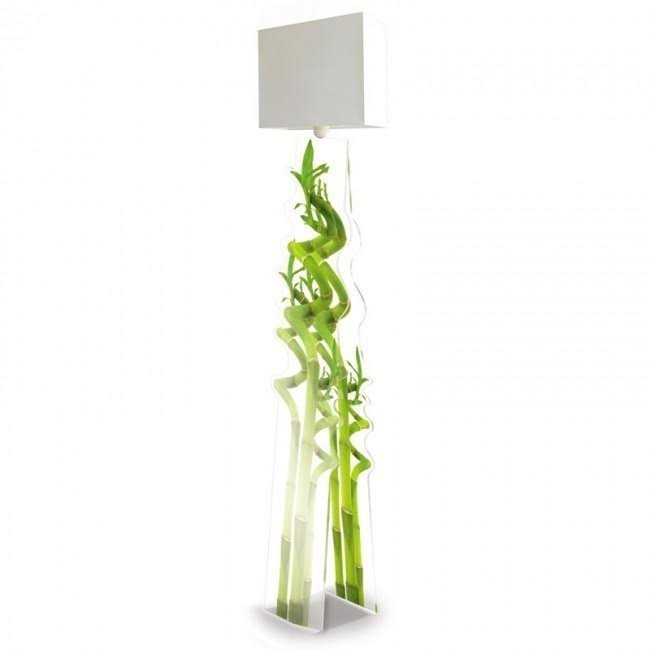 Nos Idées cadeaux BAMBOU Vert, H175cm ACRILA-Lampadaire-Plexiglas®