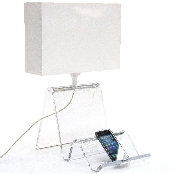 Pour la chambre PHONE Transparent, H59cm ACRILA-Lampe à poser-Plexiglas®