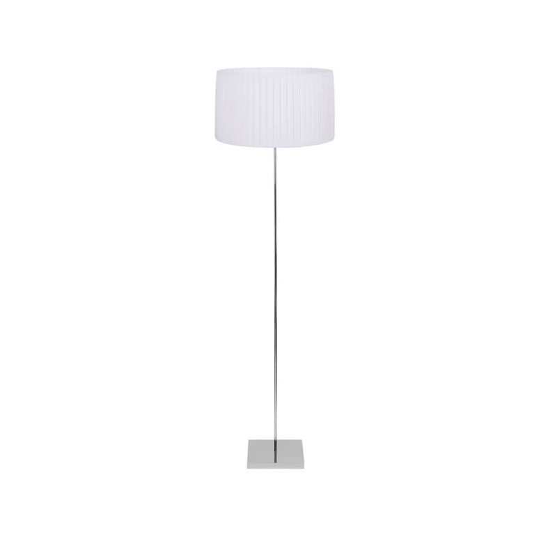 Luminaires chambre design ANTERO Blanc, H174cm BROSSIER SADERNE-Lampadaire-Chrome, Tissus