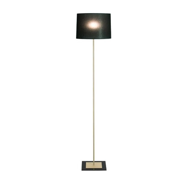 Luminaires chambre design NORTE Noir, H159cm BROSSIER SADERNE-Lampadaire-Laiton, Tissus