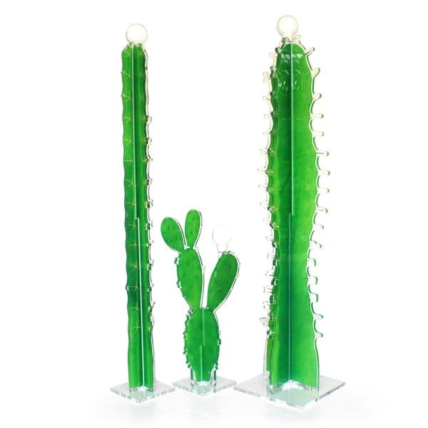 Nos Idées cadeaux CACTUS Vert, H145cm ACRILA-Lampadaire-Plexiglas®