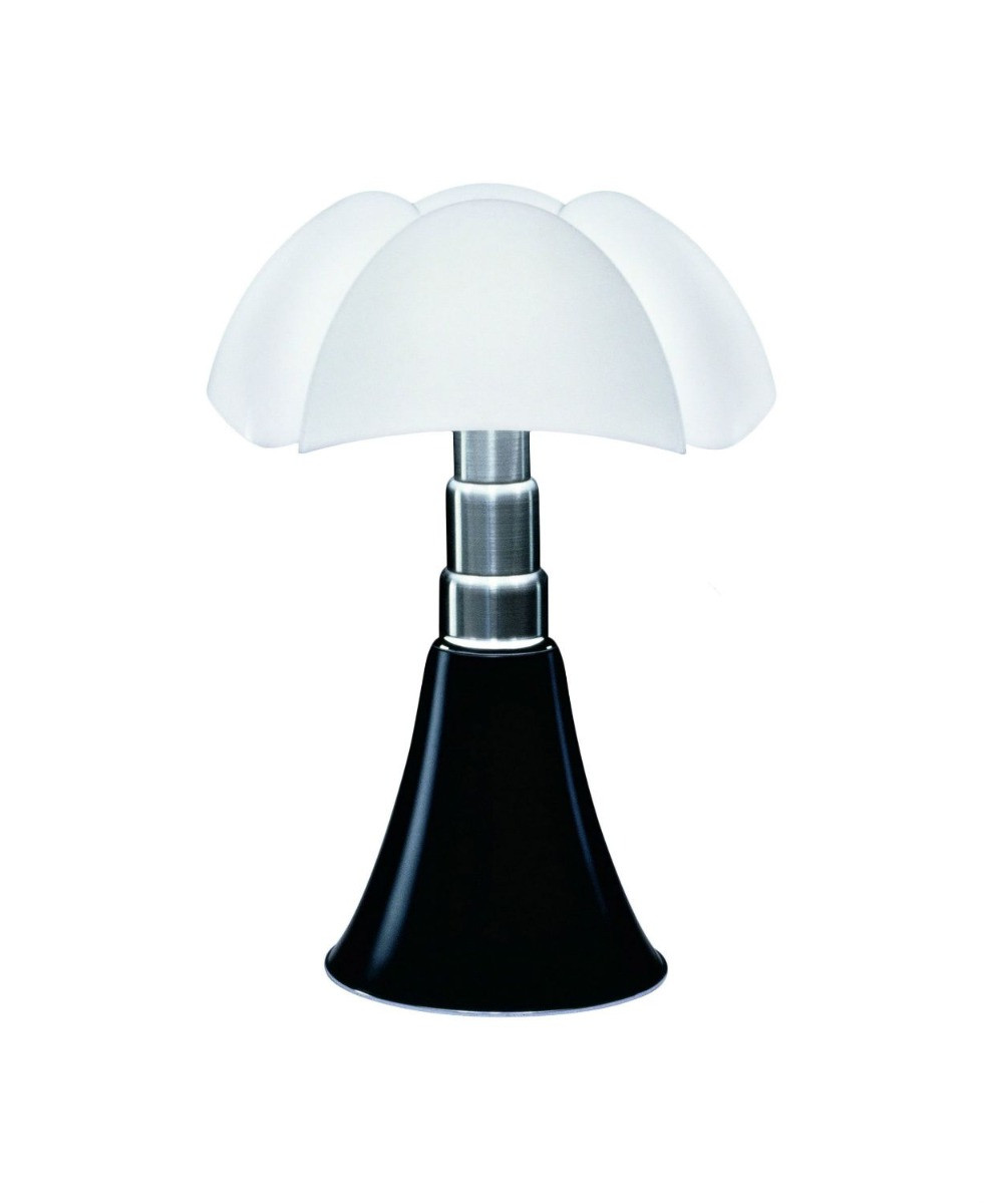 Luminaires chambre design MINI PIPISTRELLO LED, H35cm MARTINELLI-Lampe à poser-Métal Chromé