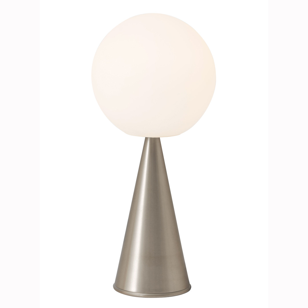 Luminaires chambre design BILIA, H43cm FONTANA ARTE-Lampe de table-Métal, Verre soufflé