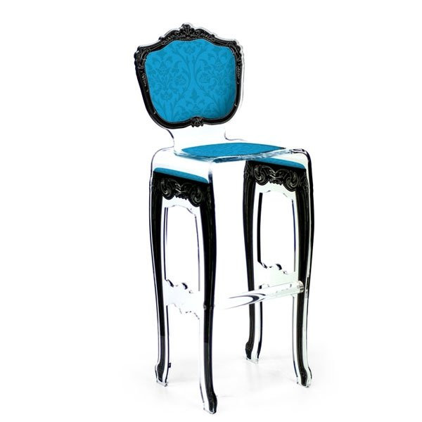 Nos Idées cadeaux BAROQUE, H117cm ACRILA-Chaise haute-Plexiglas®