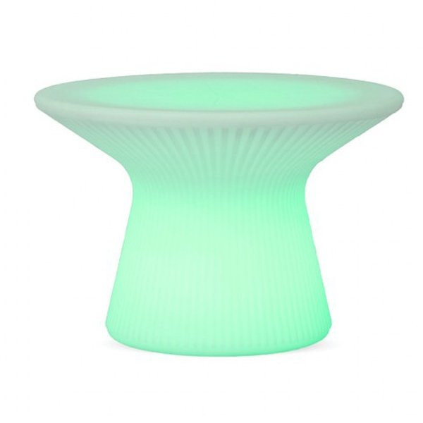 Table basse design & lumineuse CAPRI, H73cm NEW GARDEN-Table lumineuse-Polyéthylène