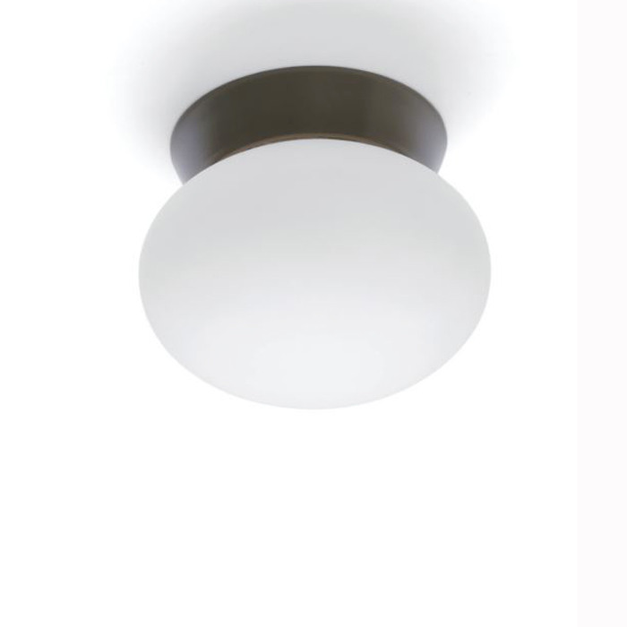 Luminaires salon design FUJI, Ø16cm MILOOX-Applique / Plafonnier-Métal, Verre soufflé