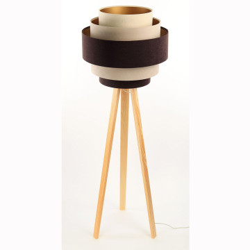 BONTON TREPIED Beige et marron, H147cm BONTON TREPIED Beige et marron, H147cm