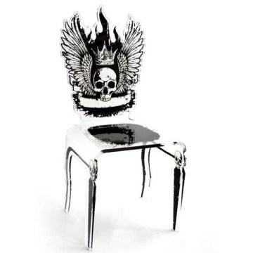 TETE DE MORT Transparent, H100cm