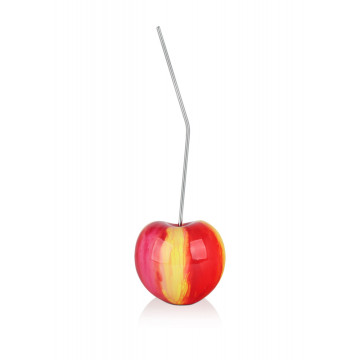 CERISE BI COLOR Rouge et jaune, H44cm