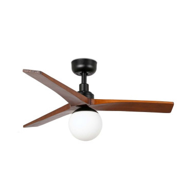 KLIM S Télécommande noir/noyer, Ø92cm