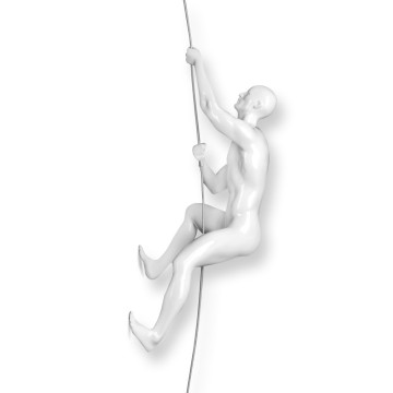 GRIMPEUR 2 Blanc, H29cm