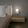 Luminaires chambre design NIKO Blanc, H22cm FARO