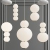 Luminaires salon design PEARLS E Blanc, H34cm FORMAGENDA