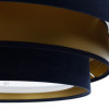 Luminaires salon design TRINITI Bleu et or, Ø60cm BPS KONCEPT