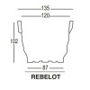 Décorations & Pots design REBELOT, H102cm PLUST COLLECTION