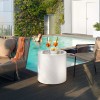 Table design & lumineuse - Table haute HOME CYLINDRIQUE, H55cm LYXO DESIGN