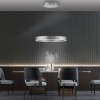 Luminaires salon design PURE E CLIPSE Aluminium, Ø70cm NEUHAUS