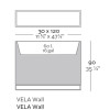 Décorations lumineuses VELA WALL, H90cm VONDOM
