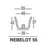 Décorations & Pots design REBELOT 55, H42cm PLUST COLLECTION