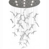 Suspensions plafonniers de luxe ANGEL FALLS Transparent, H190cm TERZANI