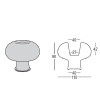Décorations & Pots design BOYO, H90cm PLUST COLLECTION