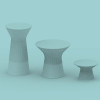 Table design & lumineuse - Table haute CAPRI, H110cm NEW GARDEN