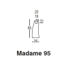 Décorations & Pots design MADAME 95, H95cm PLUST COLLECTION